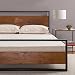 Zinus Suzanne Metal and Wood Platform Bed with Headboard and Footboard / Box Spring Optional / Wood Slat Support, Queen