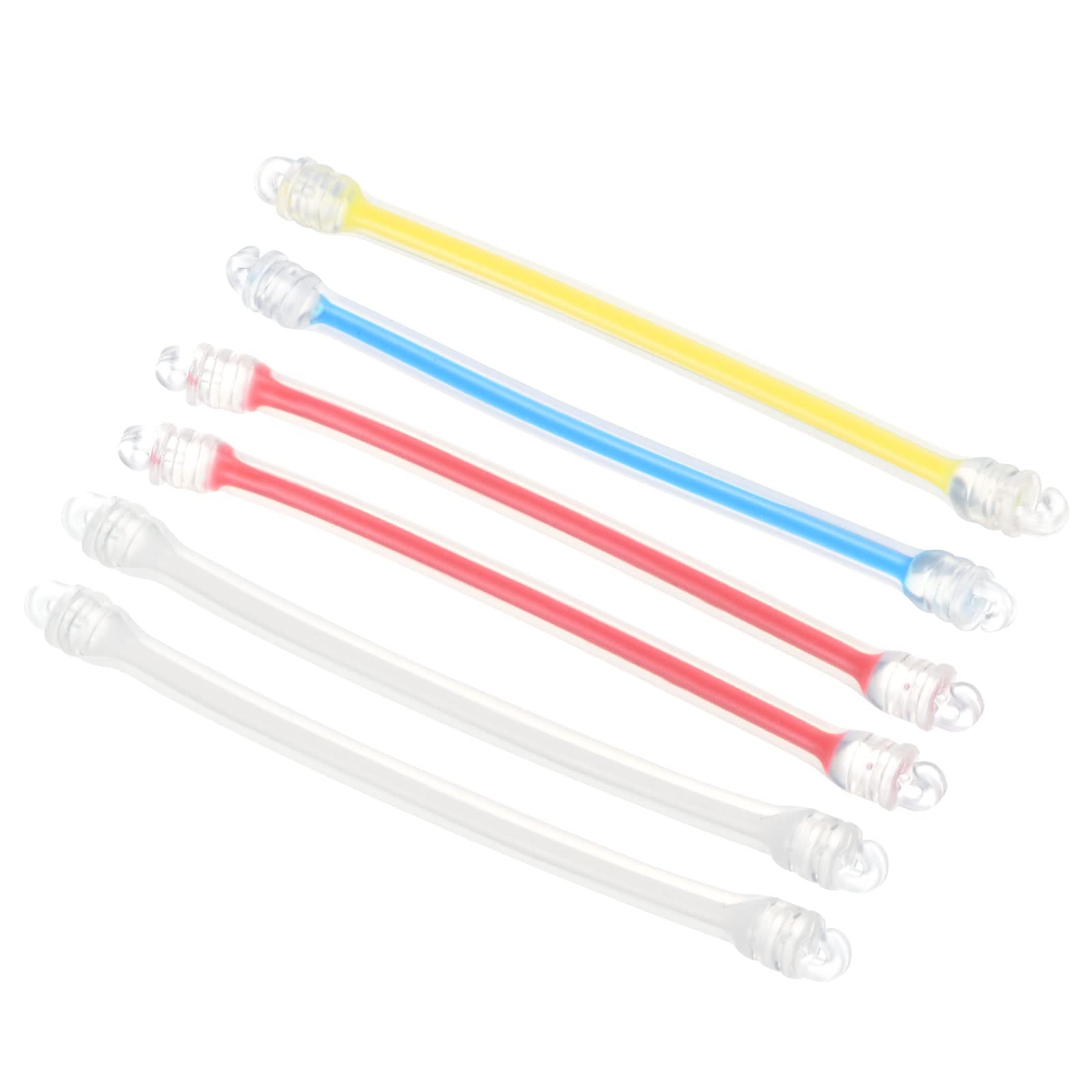 PATIKIL Tennis Dampener, 6 Pack Silicone Vibration Shock Absorber Racquet String Damping, White, Red, Yellow, Blue
