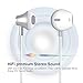 Bluetooth Headphones, Wireless V4.1 Magnetic Stereo Earphones, Suitable for Samsung Galaxy S9, IPX4 Splash Proof Noise Cancelling with HD Mic for Running and Sport - White
