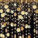 Decor365 Gold Star Garlands Decorations Hanging Twinkle Little Star Birthday Baby Shower Graduation Party Decor Christmas New Year Eve Banner Moon Stars Starry Night Ramadan Celestial Theme Backdrop