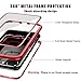 iPhone 8 Plus Case,iPhone 7 Plus Case, ZHIKE Magnetic Adsorption Case Metal Frame Tempered Glass Back with Built-in Magnet Cover for Apple iPhone 7Plus/8 Plus (Red, iPhone 7 Plus/8 Plus)