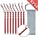 VILIGHT Camping Tent Stakes 8X 8.3 - Ultralight and Heavy Duty 7075 Aluminum - 3 Guy Points
