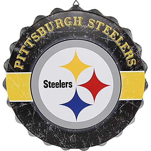 FOCO Pittsburgh Steelers NFL Metal Distressed