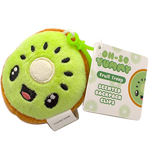 Scentco Fruit Troop Backpack Buddies - Kiwi Scented Plush Clips - Thumbnail 2