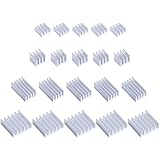 GeeekPi Raspberry Pi 4 Heatsink, 20PCS Raspberry Pi Aluminum Heatsinks with Thermal Conductive Adhesive Tape for Raspberry Pi