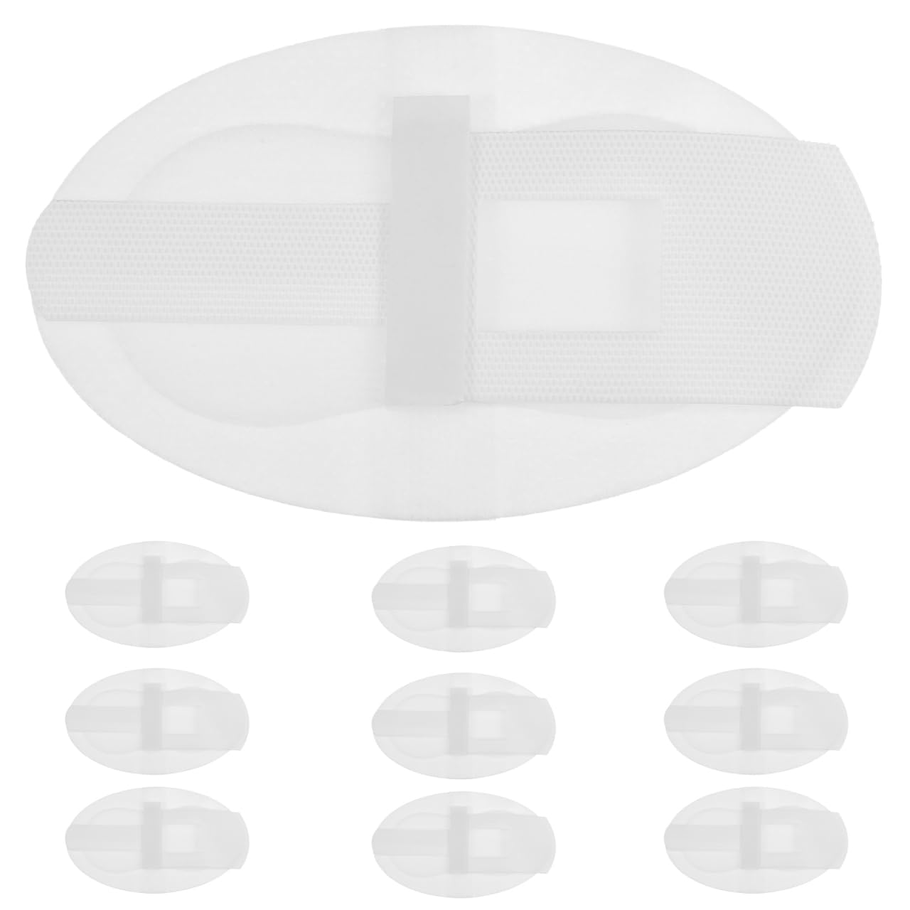 Milisten Fixing Patch 11X7Cm Sterile Breathable Adhesive for Tube Securement 10Pcs Legband Holder for Hospital Use