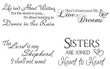 4 Set Motivational Encourages PVC Wall Sticker