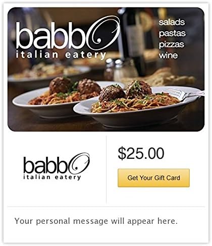 Babbo Italian Eatery Gift Cards - E-mail Delivery
