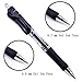 Sunacme 18-Piece 0.5mm Tip Retractable Black Gel Ink Roller Ball Pens, Fine Point - Comfort Grip, Smooth Writing
