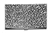 Metal Damask Embossed Business Card Case (Antique Silver Tone)