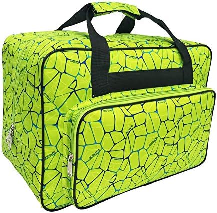 Sewing Machine Carrying Case Tote Bag,Universal Nylon Carry Bag, Universal Padded Storage Cover Carrying Case with Pockets and Handles (Green)