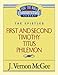 Thru the Bible Vol. 50: The Epistles (1 and 2 Timothy/Titus/Philemon) by J. Vernon McGee