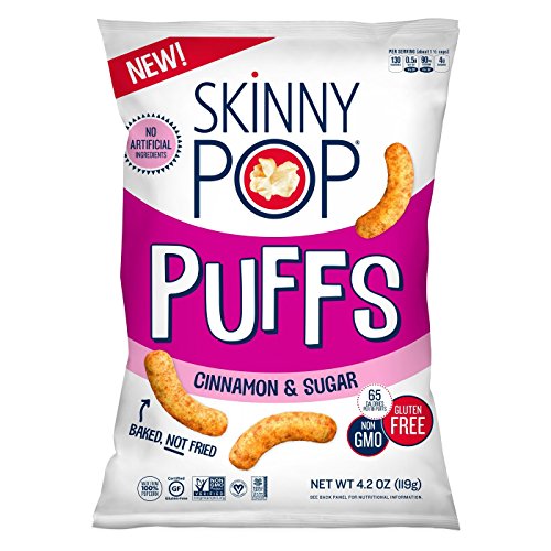 SkinnyPop Sweet Cinnamon Popcorn Puffs 4.2oz, pack of 1