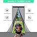 Magnetic Screen Door, GoFutre Magnets Screen Door Magic Mesh Hands Free Screen Door Curtain 2017 Design Full Frame Velcro & Fiberglass Mesh Fits Door Openings up to 34”x82” MAX