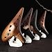 L'MS Professional 12 Hole Alto C Ocarina Ceramic Masterpiece Collectible Woodwind Instruments Flute (Smoked-Coffee)