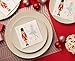 Juvale Cocktail - 100-Pack Disposable Paper Napkins, Christmas Holidays Dinner Party Supplies, 2-Ply, Nutcracker and Ballerina Design, White, Unfolded 10x10 Inches, Folded 5x5 Inches