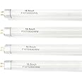 Konideke 16 Inches F10T5 Replacement Bulb Compatible Jasco T5 10 Watt Warm White 3000K F10T5/830 Fluorescent Tube for Counter and Cabinet Fixture 4 Count