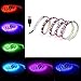LUNSY LED Flexible Light Strip 1 Meter/3.28 Foot, 60 LEDs SMD 5050 Bias Lighting, RGB Multi-color Under Cabinet Mood Light for Medium Flat Screen, HDTV, TV/PC, LCD Desktop Monitors - USB Powered