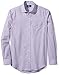 Amazon Brand - BUTTONED DOWN Men's Fitted Spread-Collar Pattern Non-Iron Dress Shirt Without Pocket