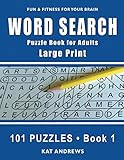 Word Search Puzzle Book for Adults: Large Print 101 Puzzles - Book 1 (Large Print Word Search) by Kat Andrews
