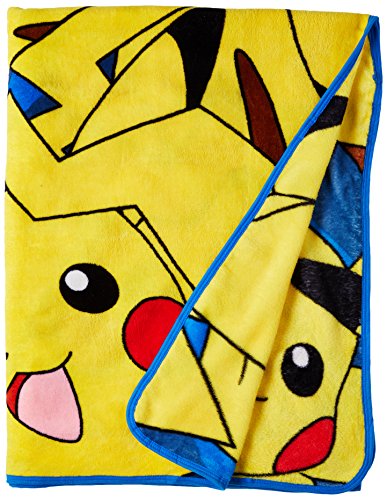 PokÃ©mon, "All Pikachu" Micro Raschel Throw Blanket, 62" x 90", Multi Color