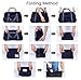 Travel Bag with High Capacity Foldable Storage Duffle Bag for Men Women (Dark Blue-waterproof)