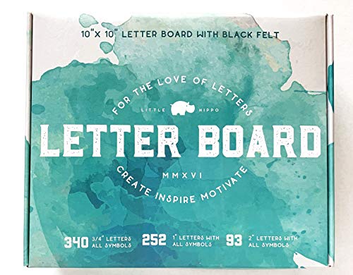 Felt Letter Board 10x10 (Black) | +690 PRE-Cut Letters +Cursive +Stand +Upgraded Wooden Sorting Tray! Letters Board, Letter Boards, letterboard, Word Board, Message Board, Letter Sign, Changeable - Thumbnail 3