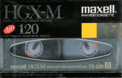 Maxell HGX-M 120 min 8mm High Grade Videocassette