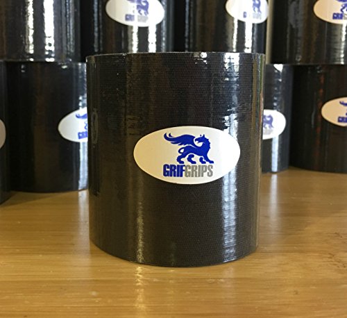 GrifGrips Sports Tape (Black, Single Roll Pack)