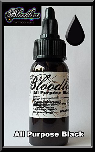 Skin candy tattoo ink, all purpose black, 1/2oz