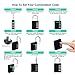 Combination Padlocks, Combination Locks for Locker, Weatherproof 4 Digit Combination Lock Outdoor, Gym, School Locker Locks, 2 Pack, Black