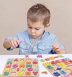 Alphabet Puzzle Wooden Puzzles for Toddlers 3 4 5 6
