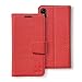 SafeSleeve EMF Protection Anti Radiation iPhone Case: iPhone Xs Max RFID EMF Blocking Card Holder Wallet, Adjustable Stand Cell Phone Case Vegan Leather, for Women & Men (Red)