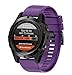 ANCOOL Compatible with Fenix 6X Band Easy Fit 26mm Width Soft Silicone Watch Strap Replacement for Fenix 5X/Fenix 3/Fenix 3 HR/Fenix 5X Plus Smartwatches - Purple