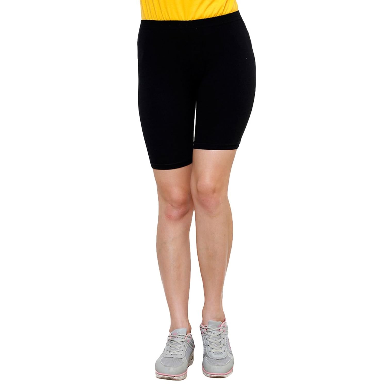 goodtry women's cotton cycling shorts-black