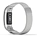 MoKo Fitbit Charge 2 Band, MoKo Milanese Loop Stainless Steel Bracelet Strap + Connector for 2016 Fitbit Charge 2 Heart Rate + Fitness Wristband, Wrist Length 5.31