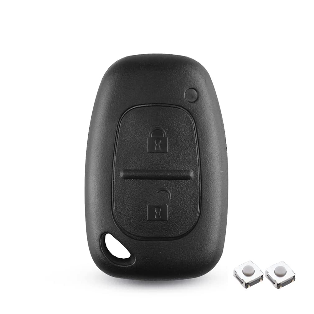 2 Buttons Key Fob Key Cover Replacement Fits for Renault Opel Vauxhall Vivaro Movano Traffic Kangoo For Nissan Primastar,Car Remote Key Case