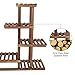 Greensen Wooden Plant Stand 5 Tier Flower Display Storage Shelves Rack Indoor Outdoor, Pots Holder for Garden Lawn Office Balcony, Brownthumb 3