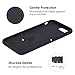 iPhone 8 Plus Case, iPhone 7 Plus Case, JASBON Liquid Silicone Phone Case with Free Screen Protector Gel Rubber Shockproof Cover Full Protective Case for Apple iPhone 8 Plus/iPhone 7 Plus-Black