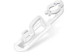 OURTRONESS Christmas Light Clips Omni All-in-One Outdoor Gutter Shingles Clips Holiday Hanger Hooks Compatible with C9 C7 C6 for Roof, Roof Ridge Line, Fence (100 Pieces)