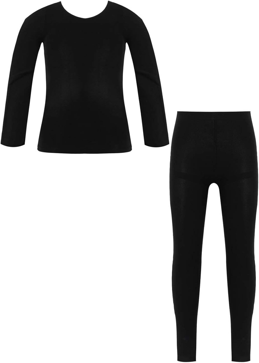 iEFiEL Kids Thermal Underwear Set Boys Girls Gymnastics Ballet Dance