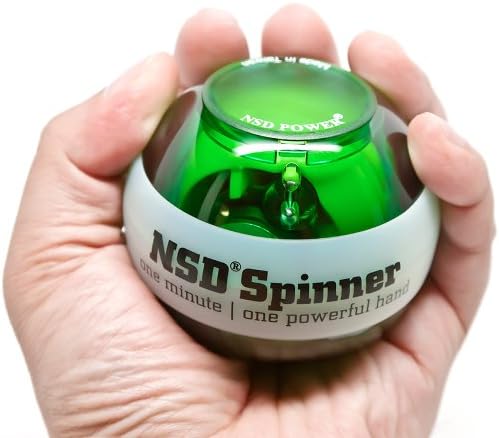 NSD Power Lit Spinner Gyroscopic Wrist and Forearm Exerciser Featuring LED Light NSD Power Lit Spinner Gyroscopic Wrist and Forearm Exerciser Featuring LED Light