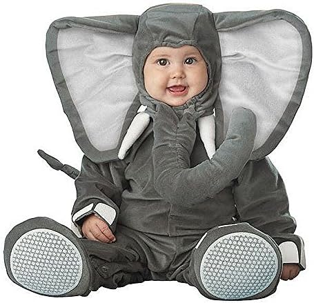 XXOO Toddler Baby Gray Elephant Animal With Trunk Outfit Christmas Costume