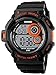FANMIS Men's Digital Sport Watches Waterproof Military Multifunctional LED Backlight Rubber Strap Big Number Watch for Men (Black Orange)
