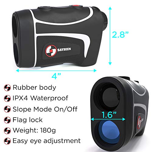 image for Saybien TR500S Waterproof Golf Rangefinder with Slope Correction- Slop