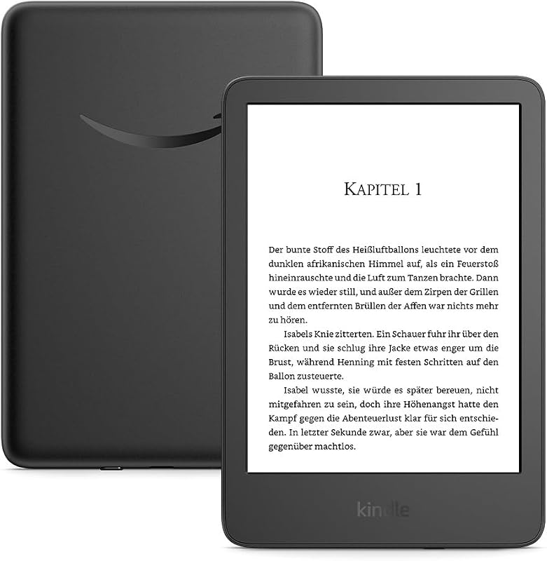 Kindle 16 GB (Version 2024) – Leicht und kompakt, mit schnellem Umblättern und hohem Kontrastverhältnis – ohne Werbung – schwarz