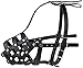 CollarDirect Dog Muzzle German Shepherd Dalmatian Doberman Setter Leather Basket Medium Large Breeds (Black, Medium)