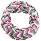 Warmhol Nursing Happens Infinity Breastfeeding Scarf Nursing Covers Grey Chevron (Pink and Grey Chevron)