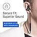 AC M1 Workout Bluetooth Headphones Sport Wireless headphone with mic, Stereo HD sound, 8 HOURS play time, IPX4 Sweatproof, magnetic design, Secure fit,Black