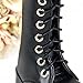 SODIAL(R) 1/4 BJD shoes boots top back zip top MSD DOD LUTS black